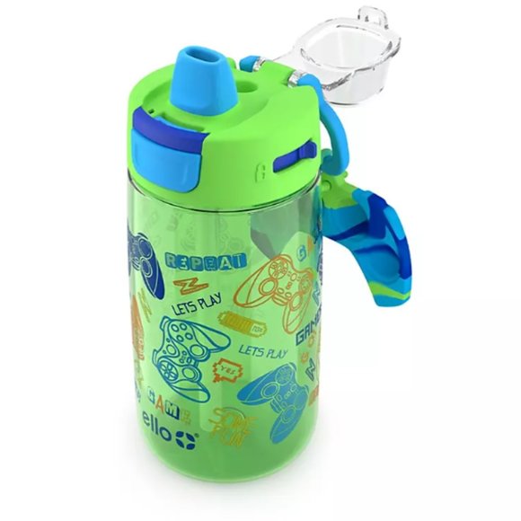 Ello Colby Pop! 14oz Tritan Kids Water Bottle with Fidget Toy, 3-Pack - Picture 2 of 4